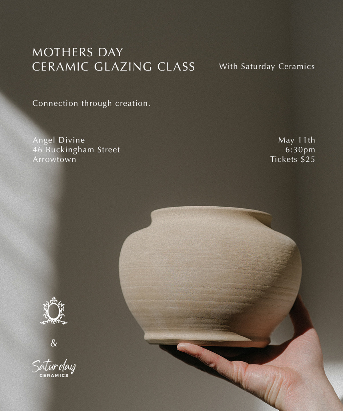 Mothers Day Ceramic Glazing Class
