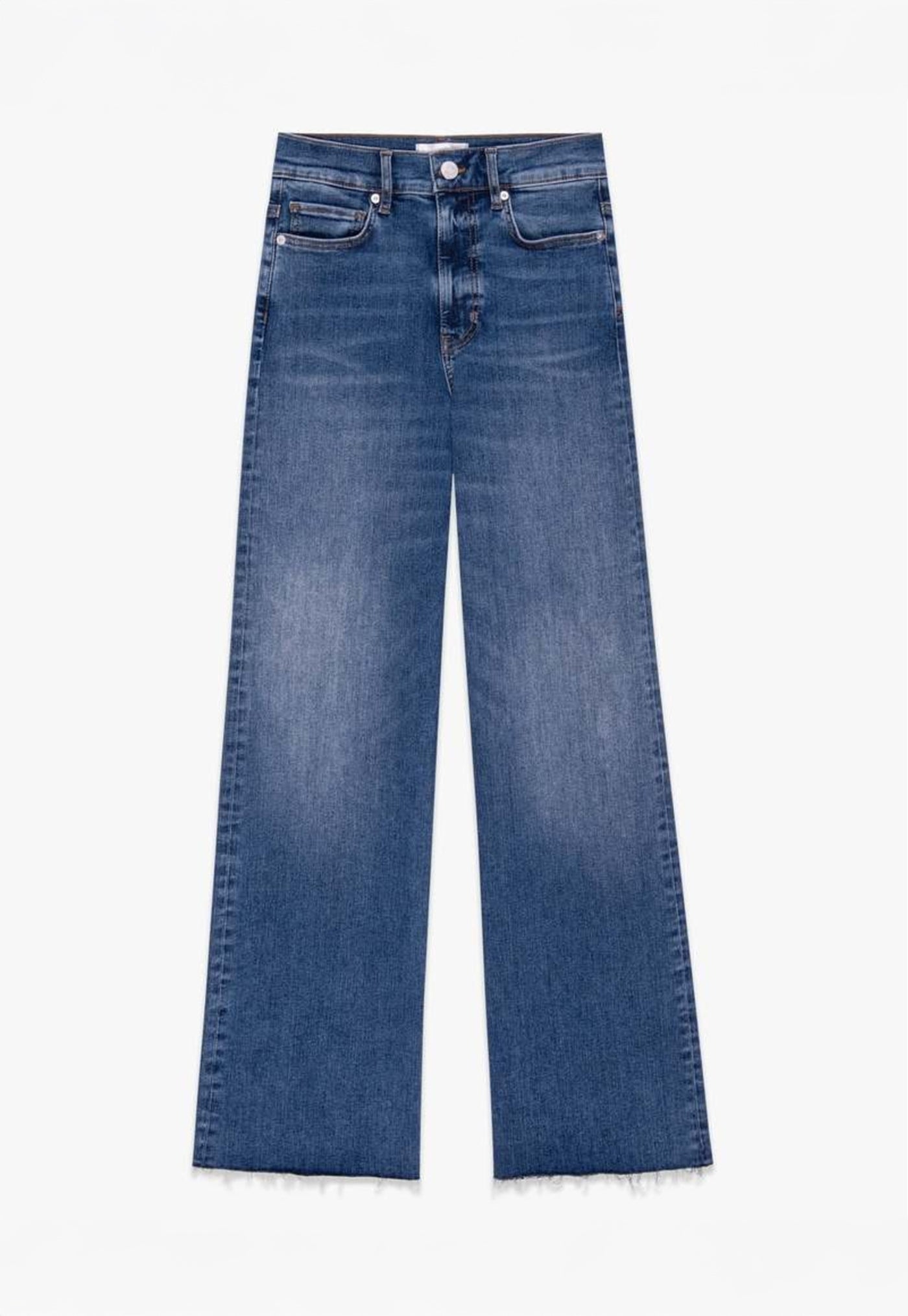 Le Slim Palazzo Raw Fray - Mermaid