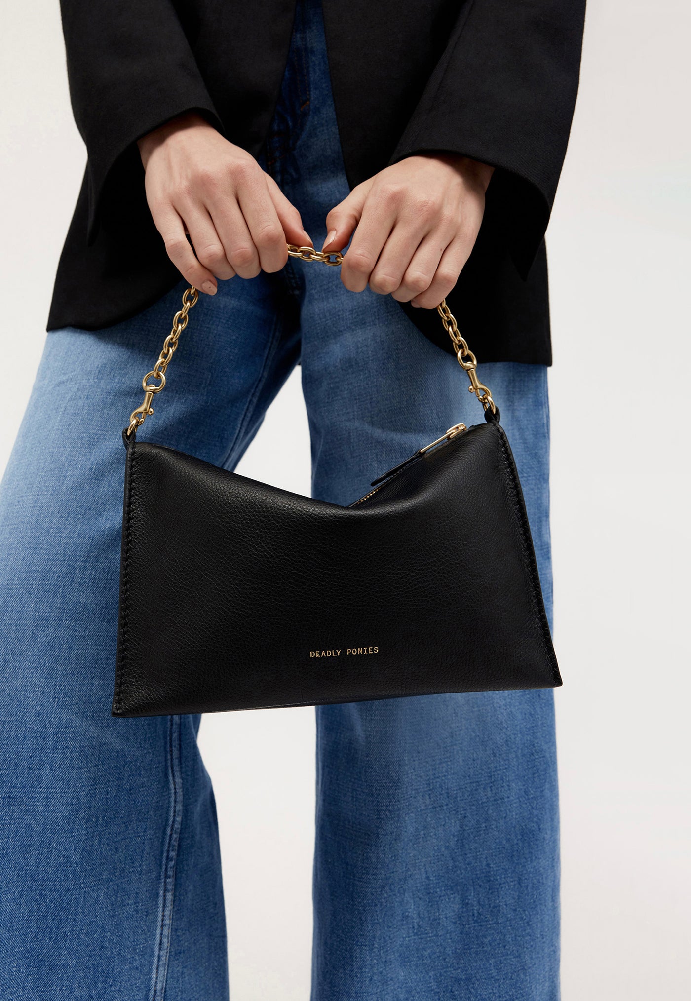 Siamese Bag - Black/Brass