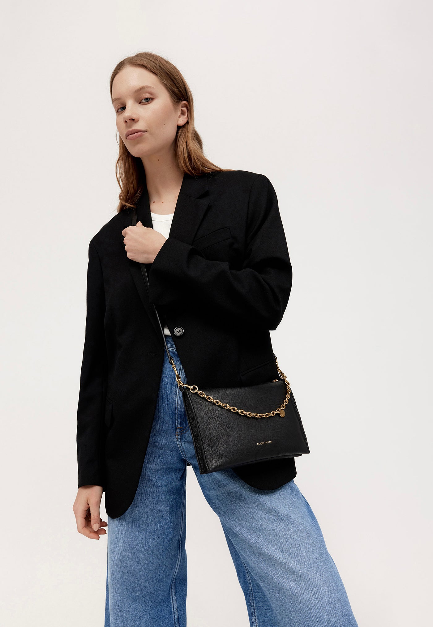 Siamese Bag - Black/Brass