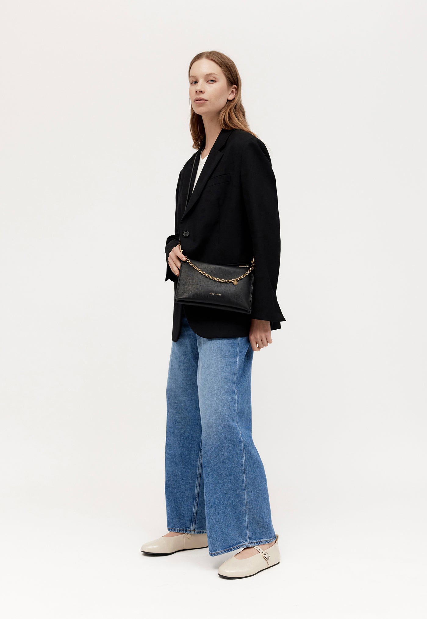 Siamese Bag - Black/Brass