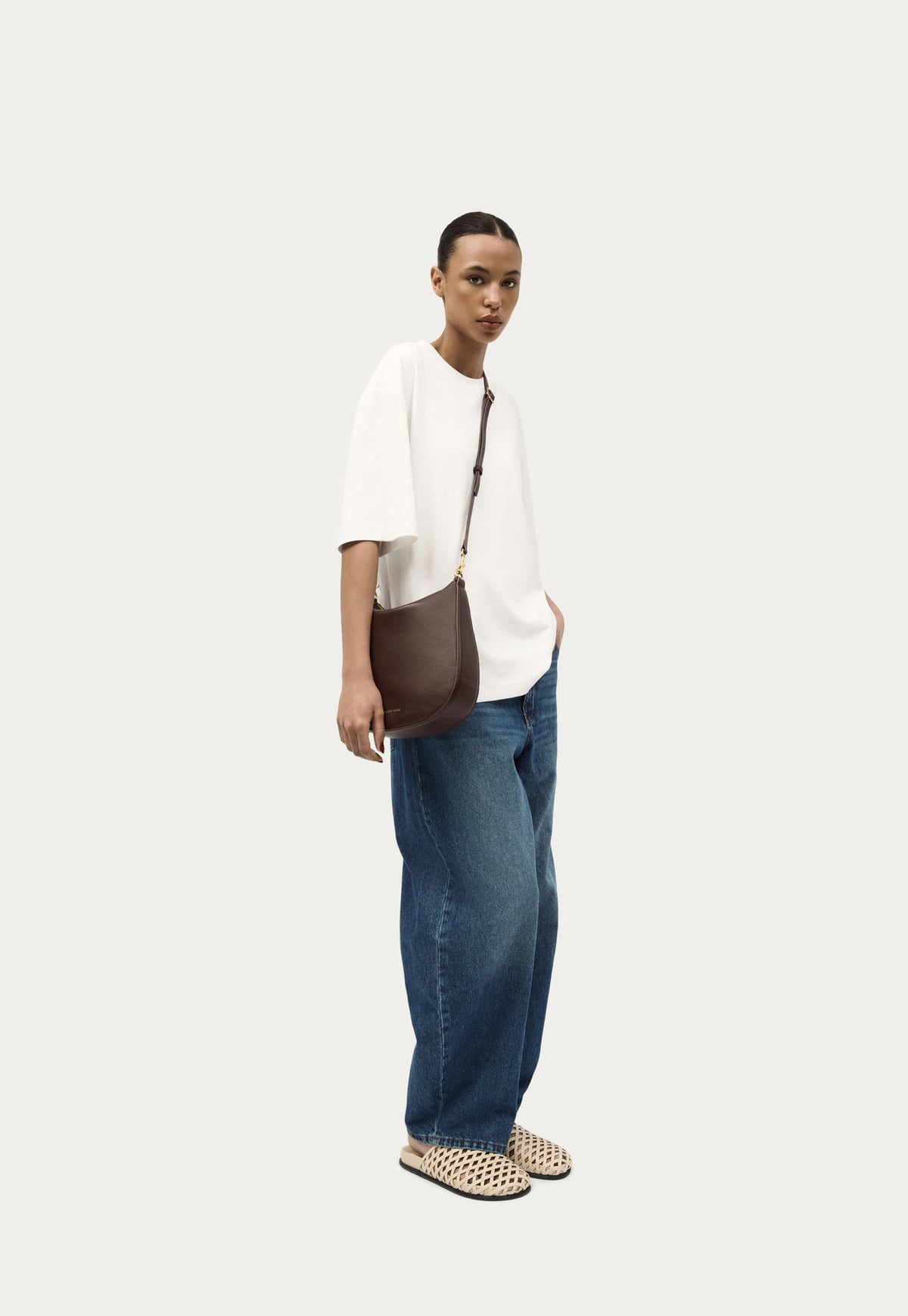 Medium Sling Bag - Dark Cherry