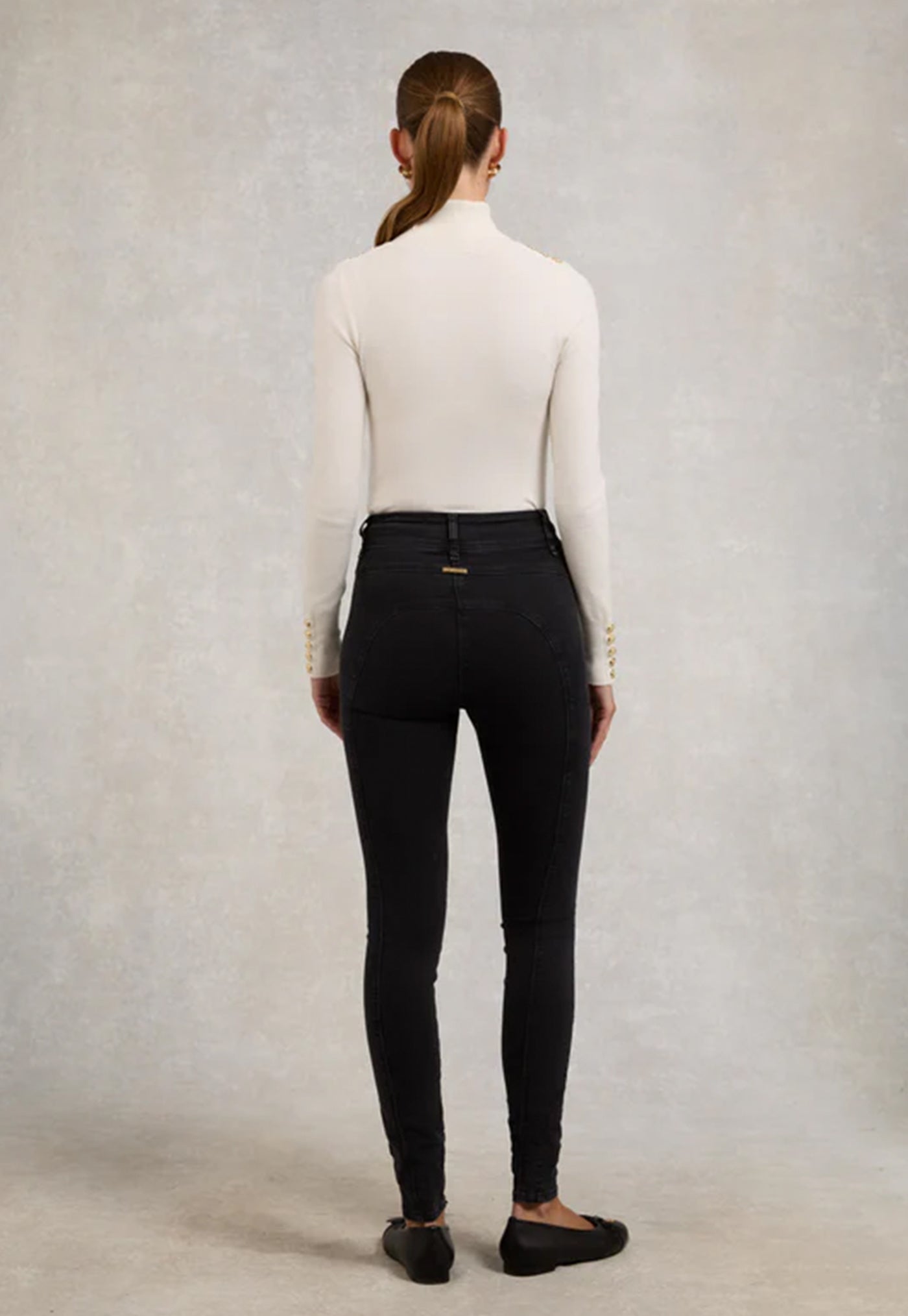 Biker Jean - Washed Black