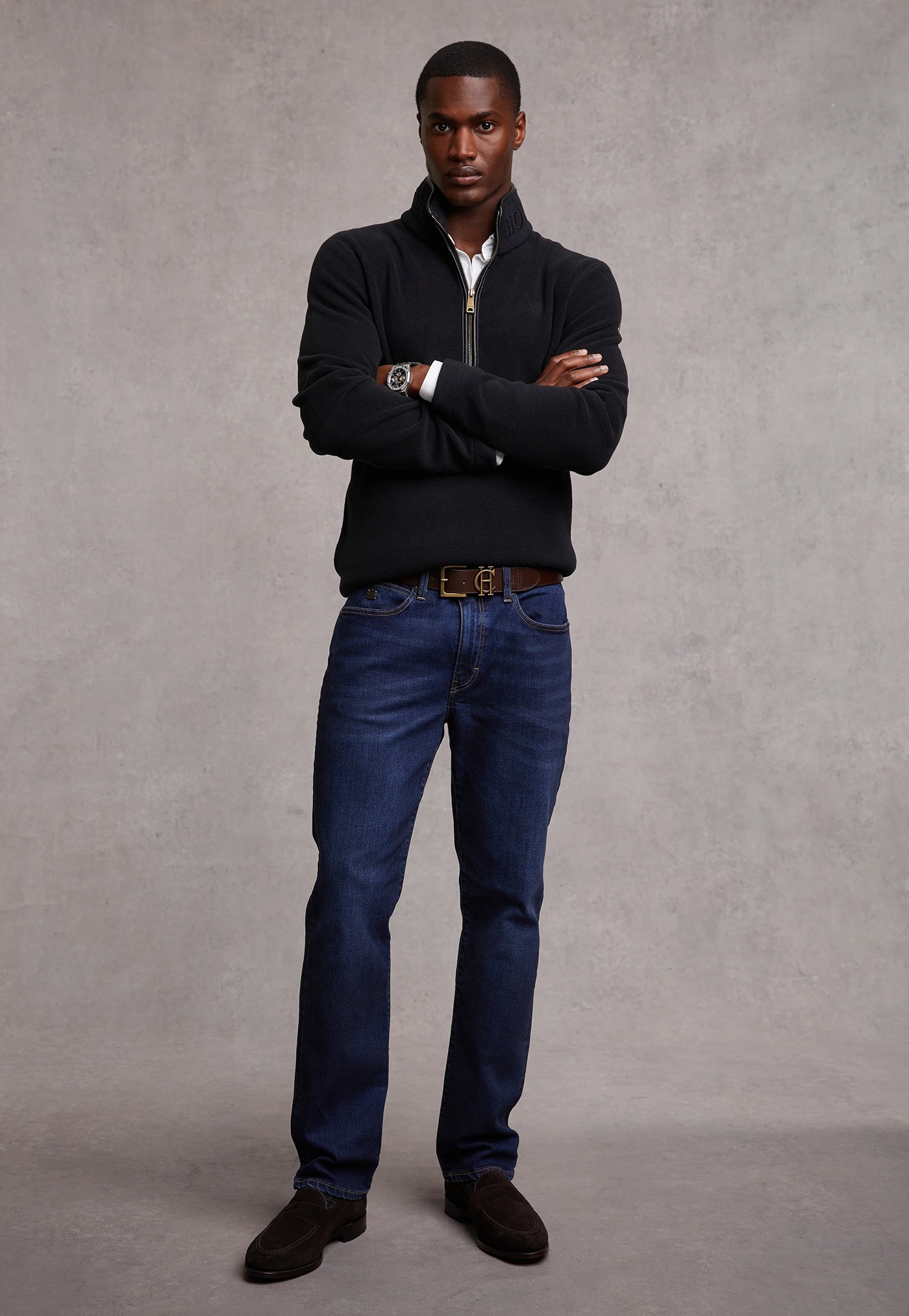 Country Fleece Quarter Zip - Black