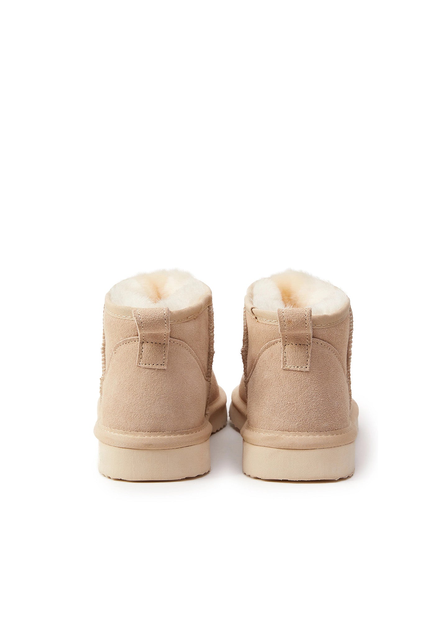 Ultra Mini Shearling Boot - Oyster sold by Angel Divine