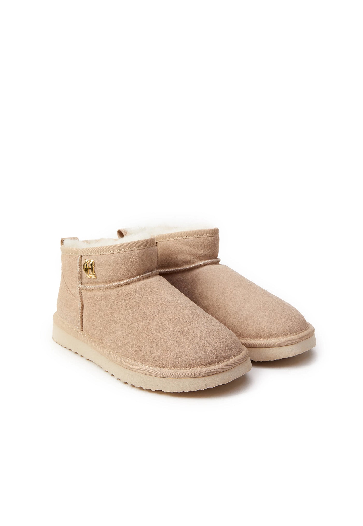 Ultra Mini Shearling Boot - Oyster sold by Angel Divine