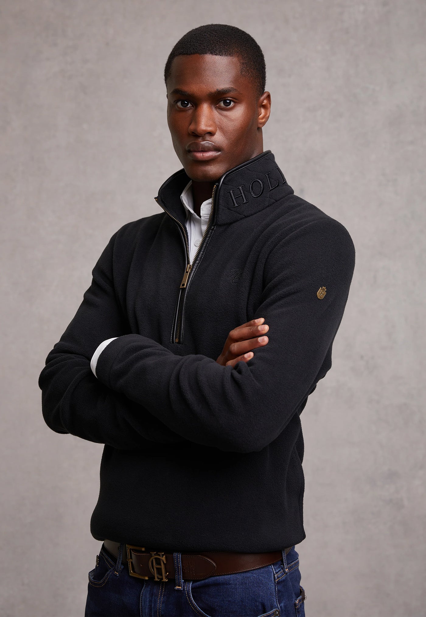 Country Fleece Quarter Zip - Black