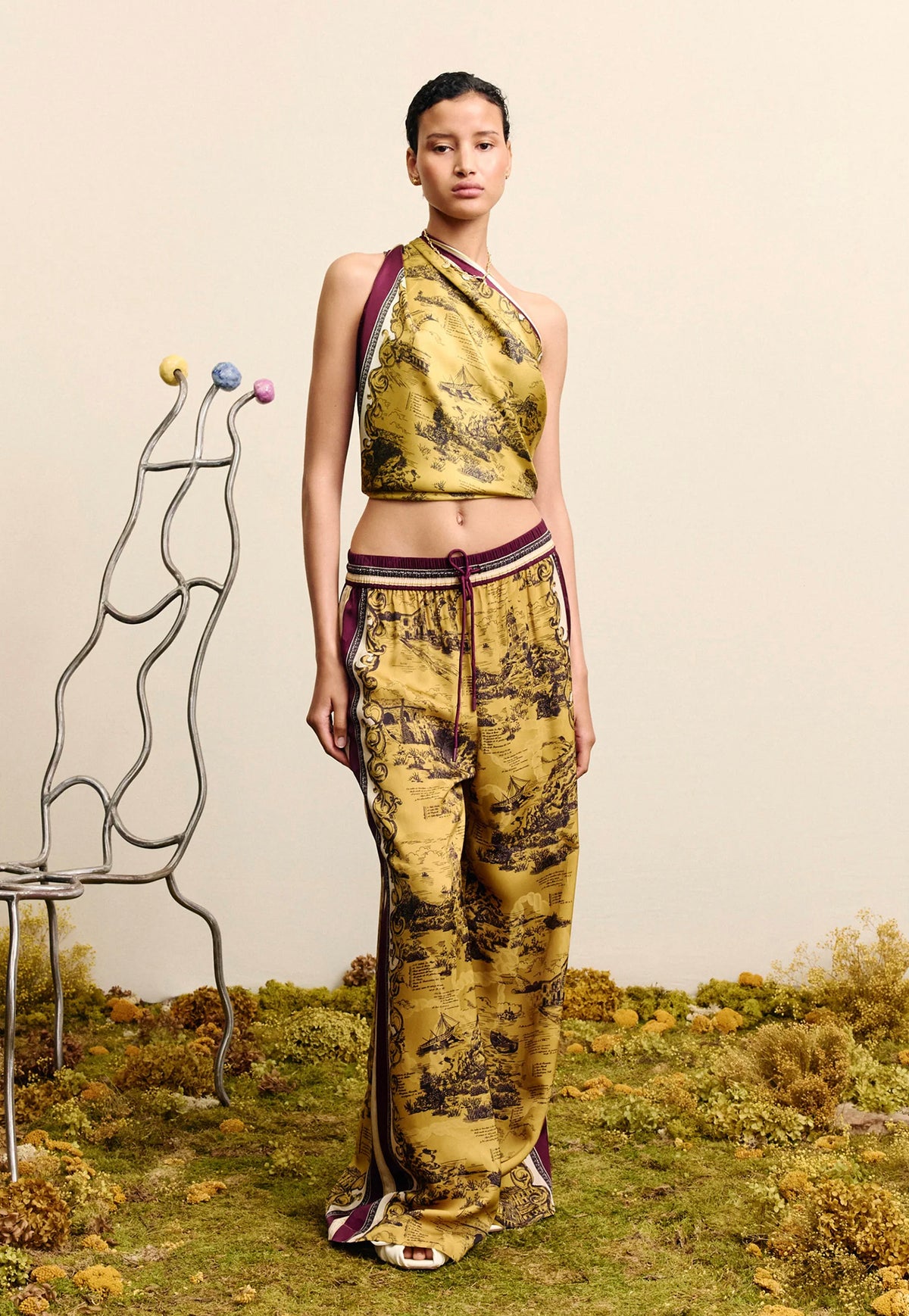Martos Silk Scarf - Gold