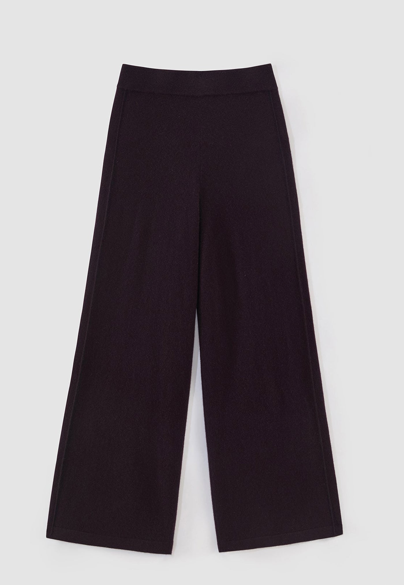497 Cashmere Blend Side Stitch Pant - Merlot
