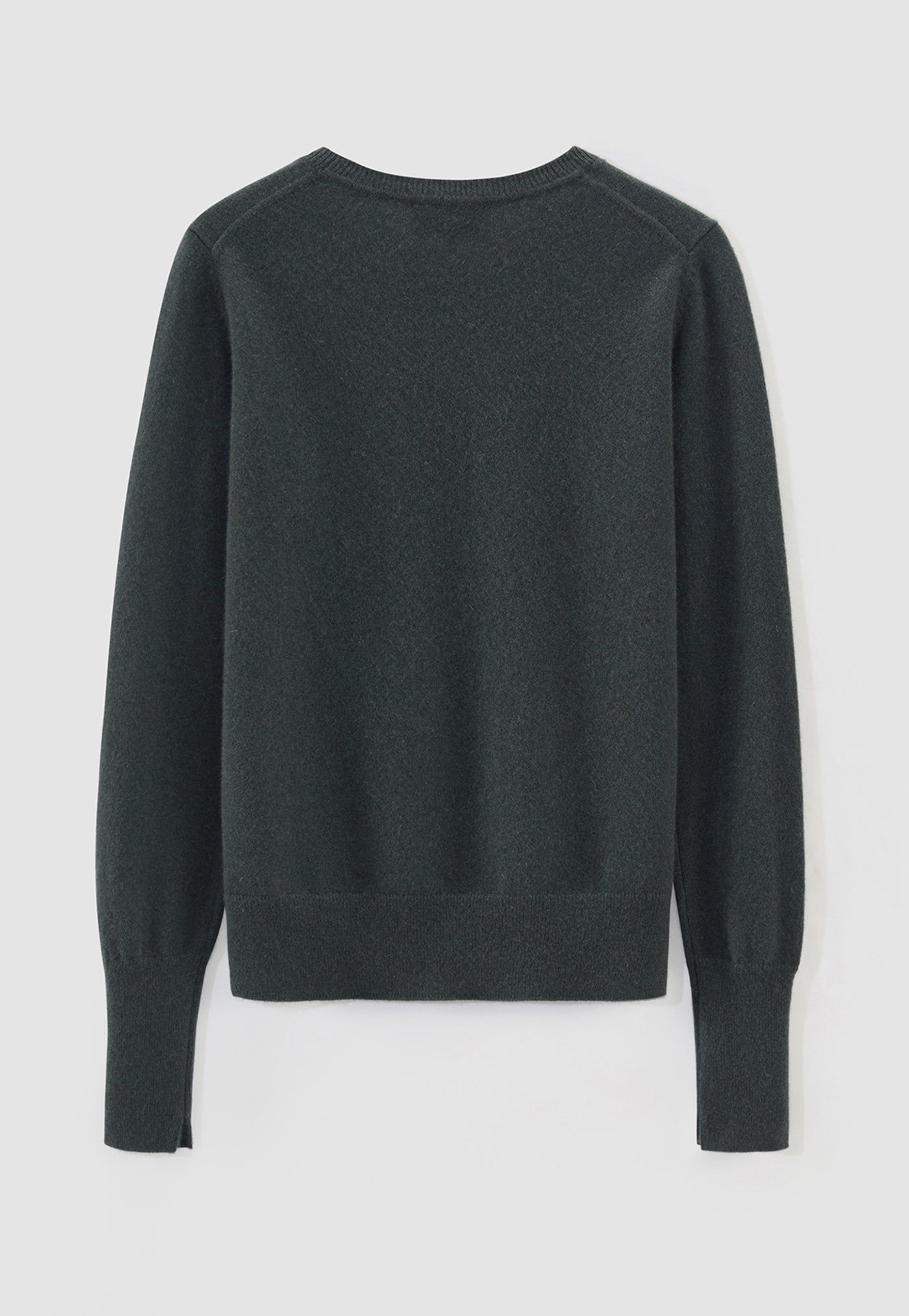 407 Cashmere Classic Crew - Kale