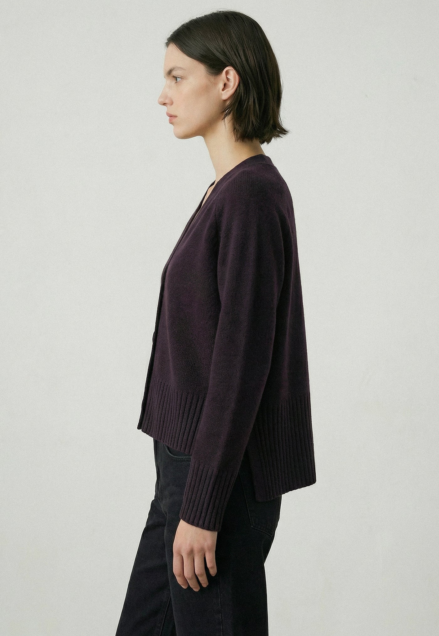 159 Most Favorite Cardi - Eggplant