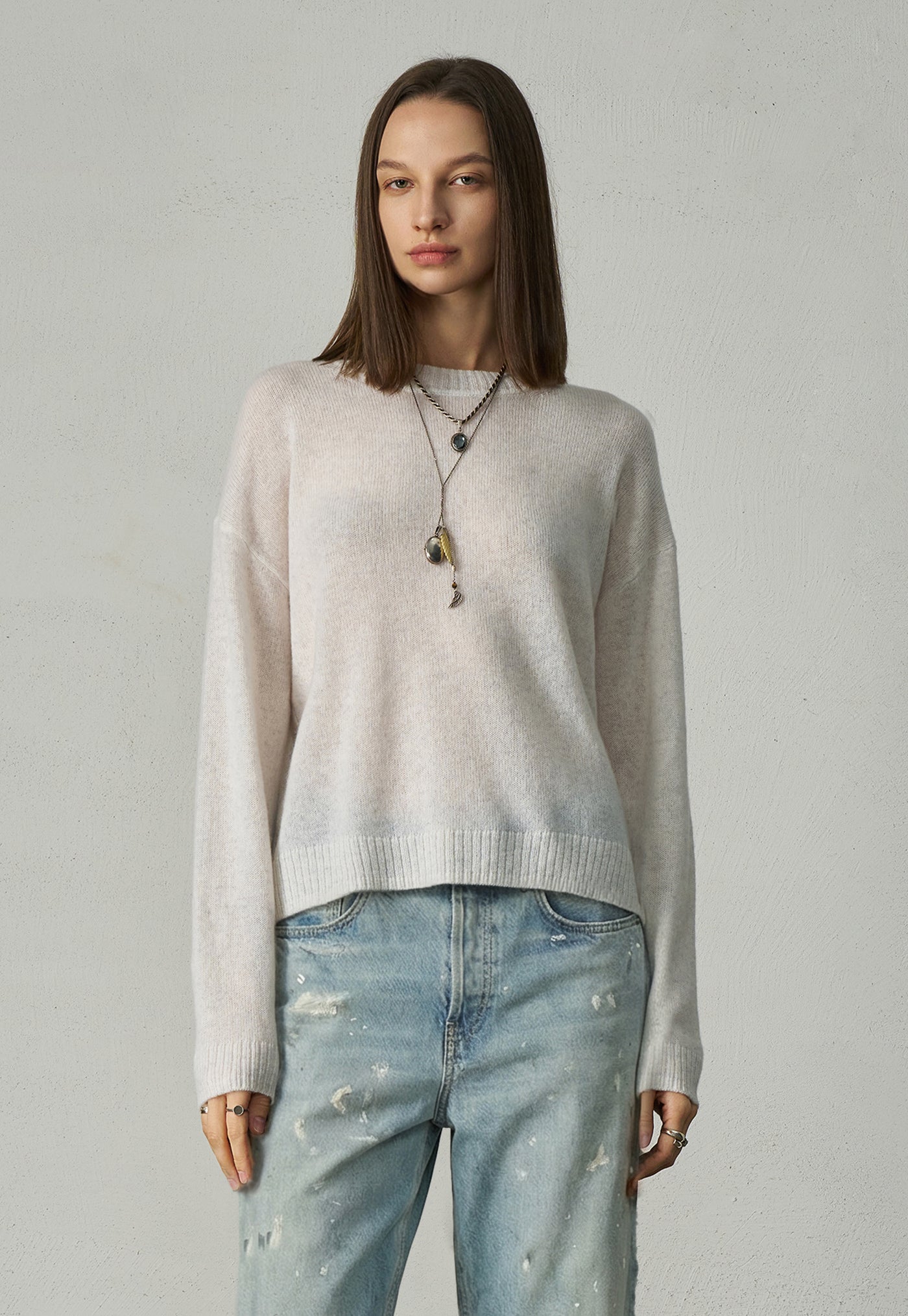 294 Cashmere Featherweight Sweater - Terry