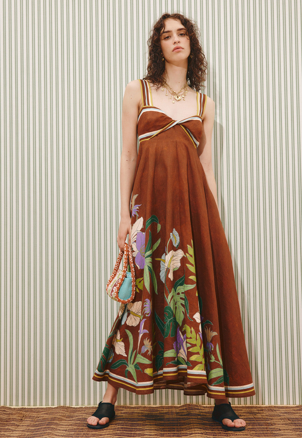 Alfie Twist Sundress - Chocolate