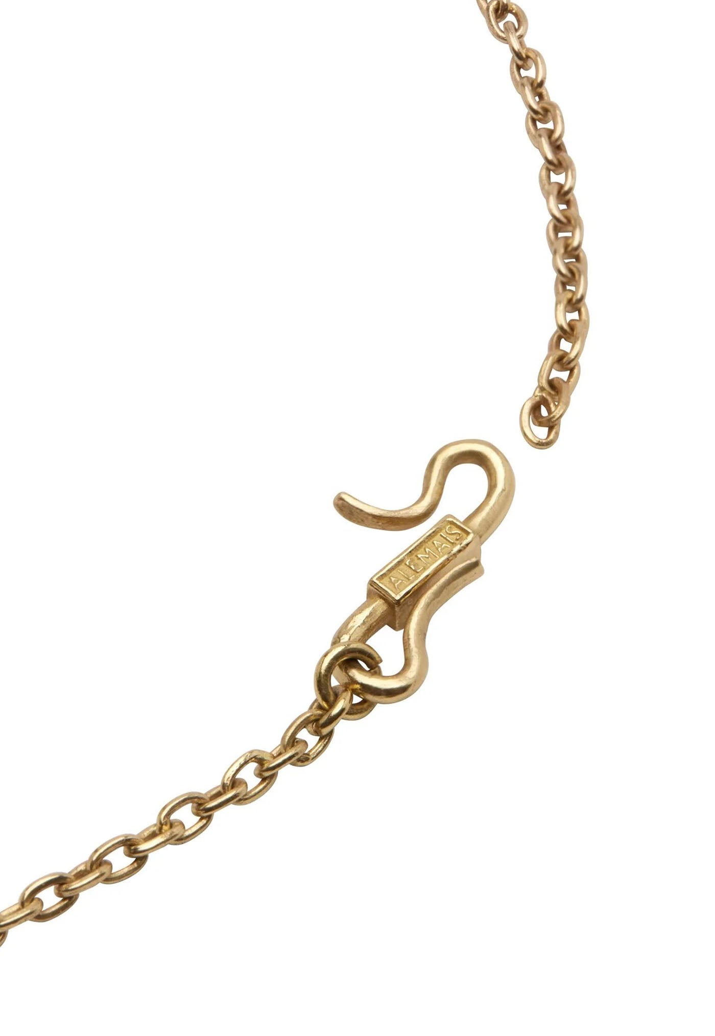 Atomic Chain Disc Pendant Necklace