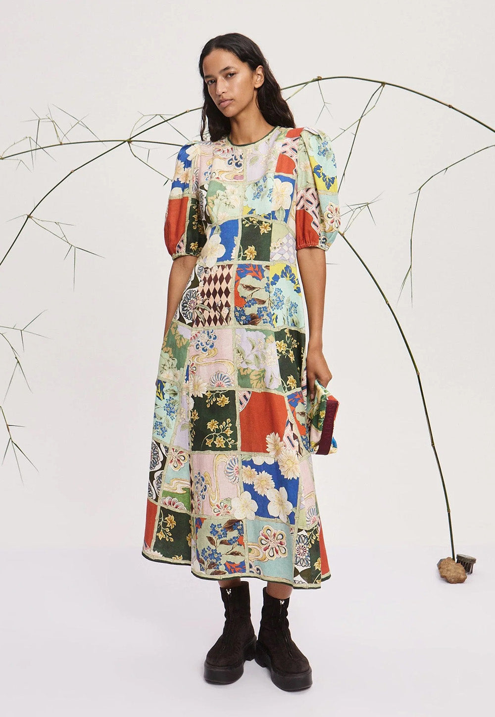 Bianca Midi Dress - Multi