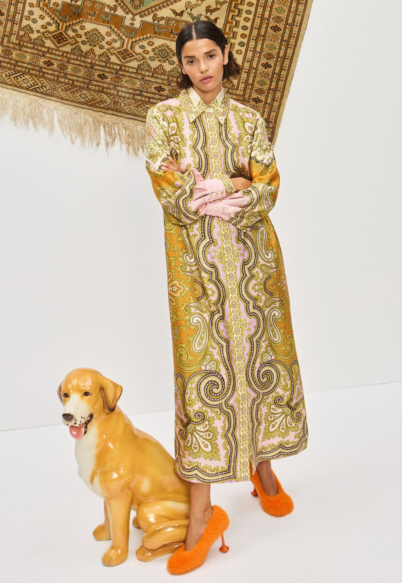 Clemenza Silk Shirtdress - Multi