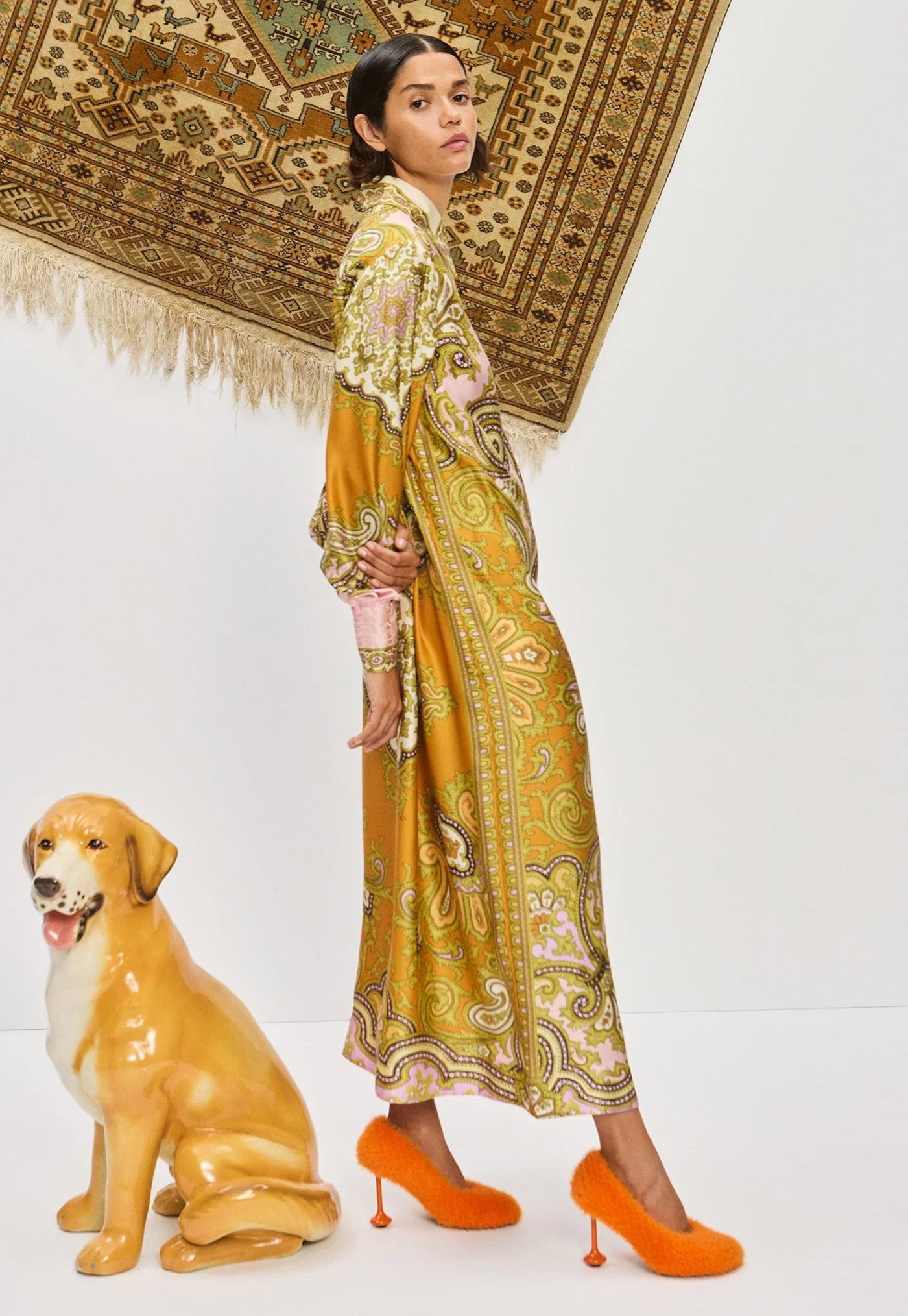 Clemenza Silk Shirtdress - Multi
