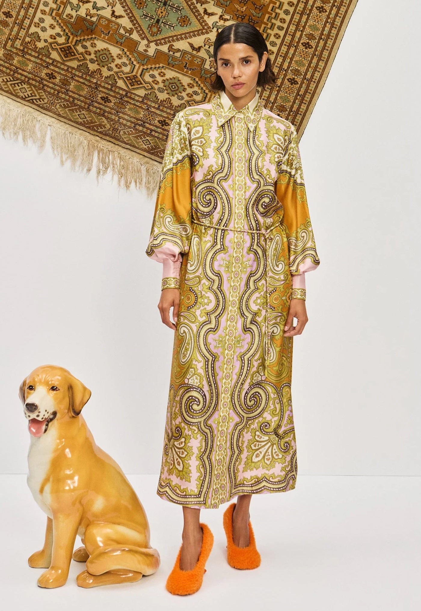 Clemenza Silk Shirtdress - Multi