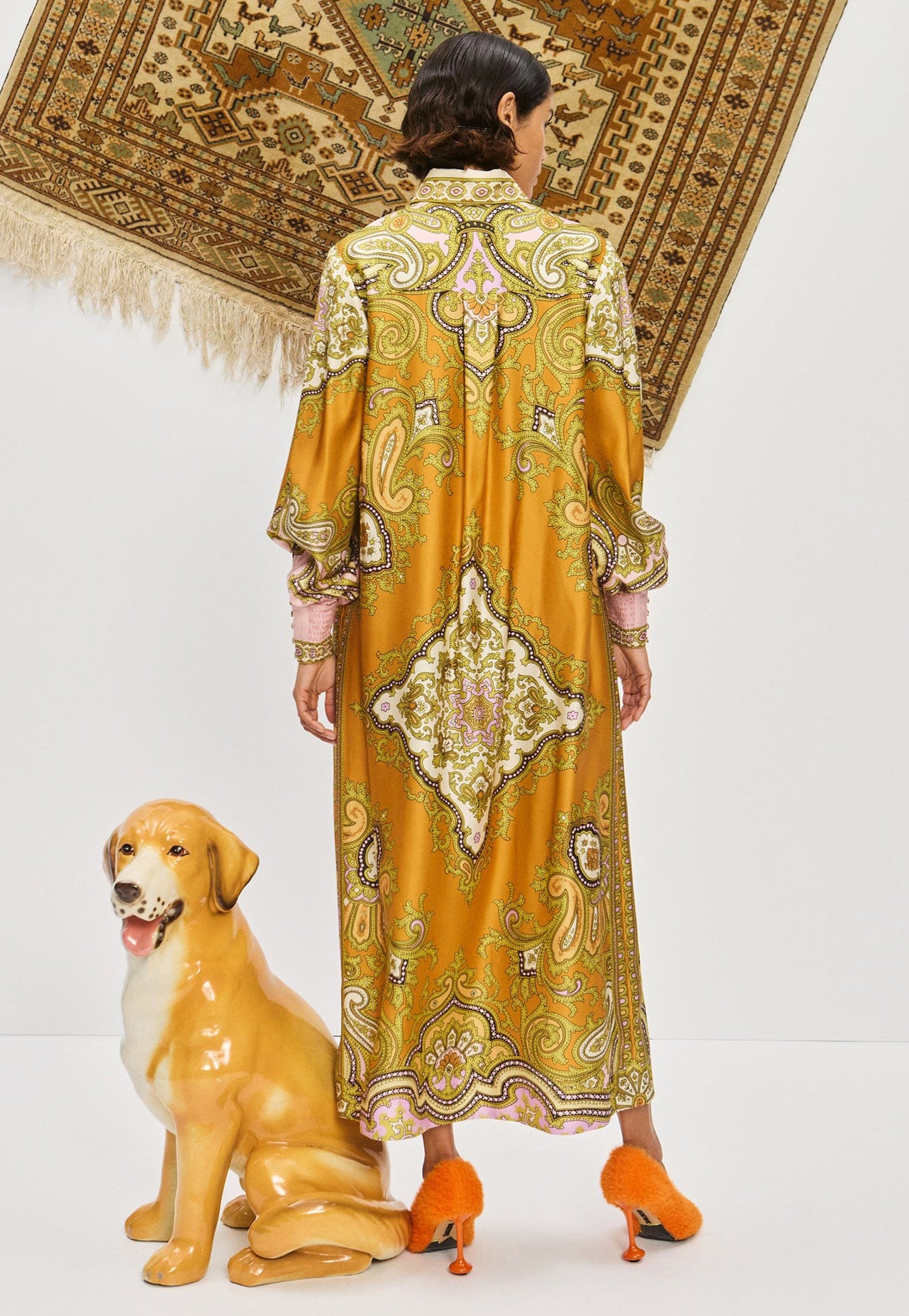 Clemenza Silk Shirtdress - Multi