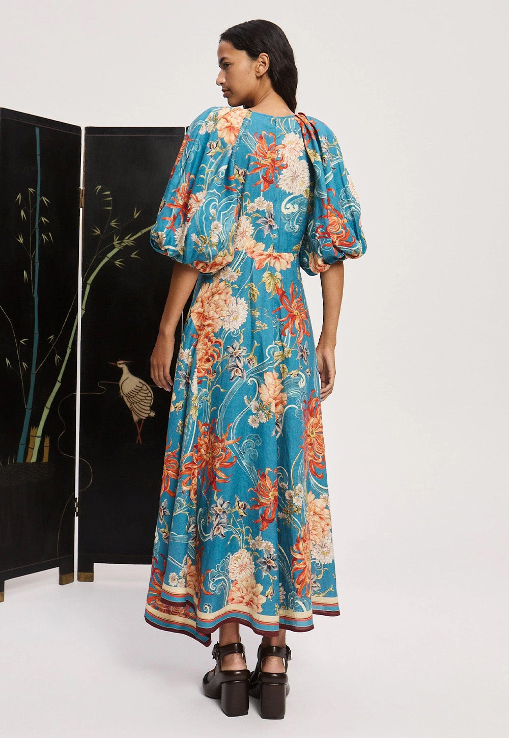 Fletcher Midi Dress - Blue