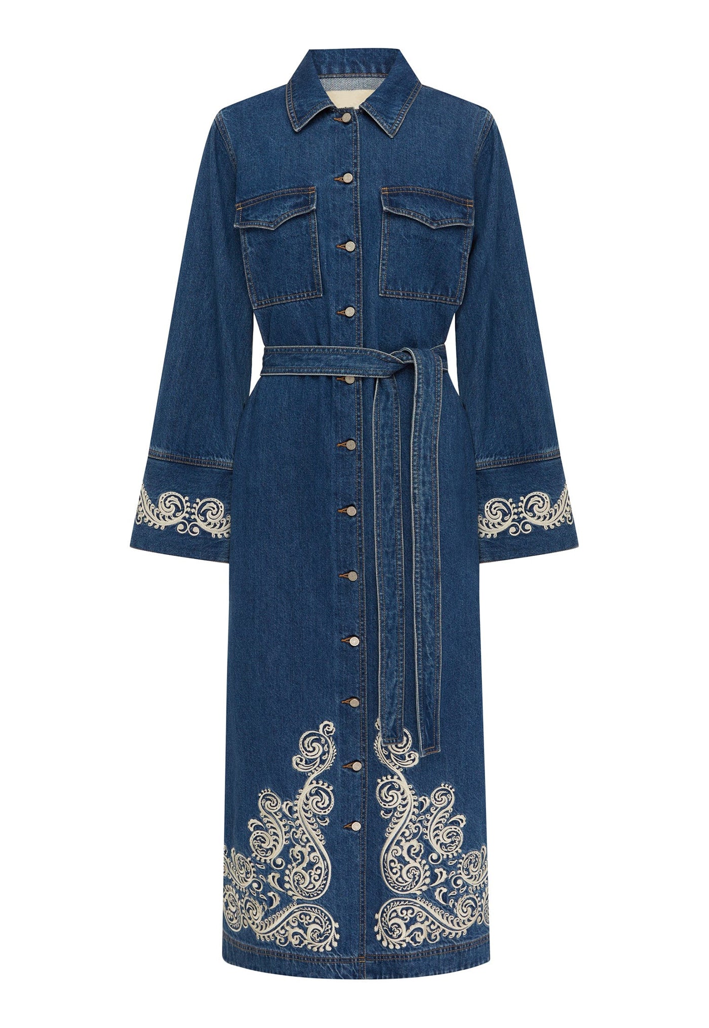Jacones Denim Shirtdress - Indigo