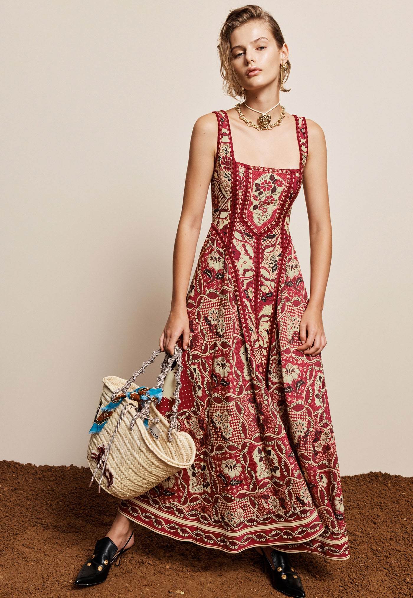 Kenny Midi Dress - Red
