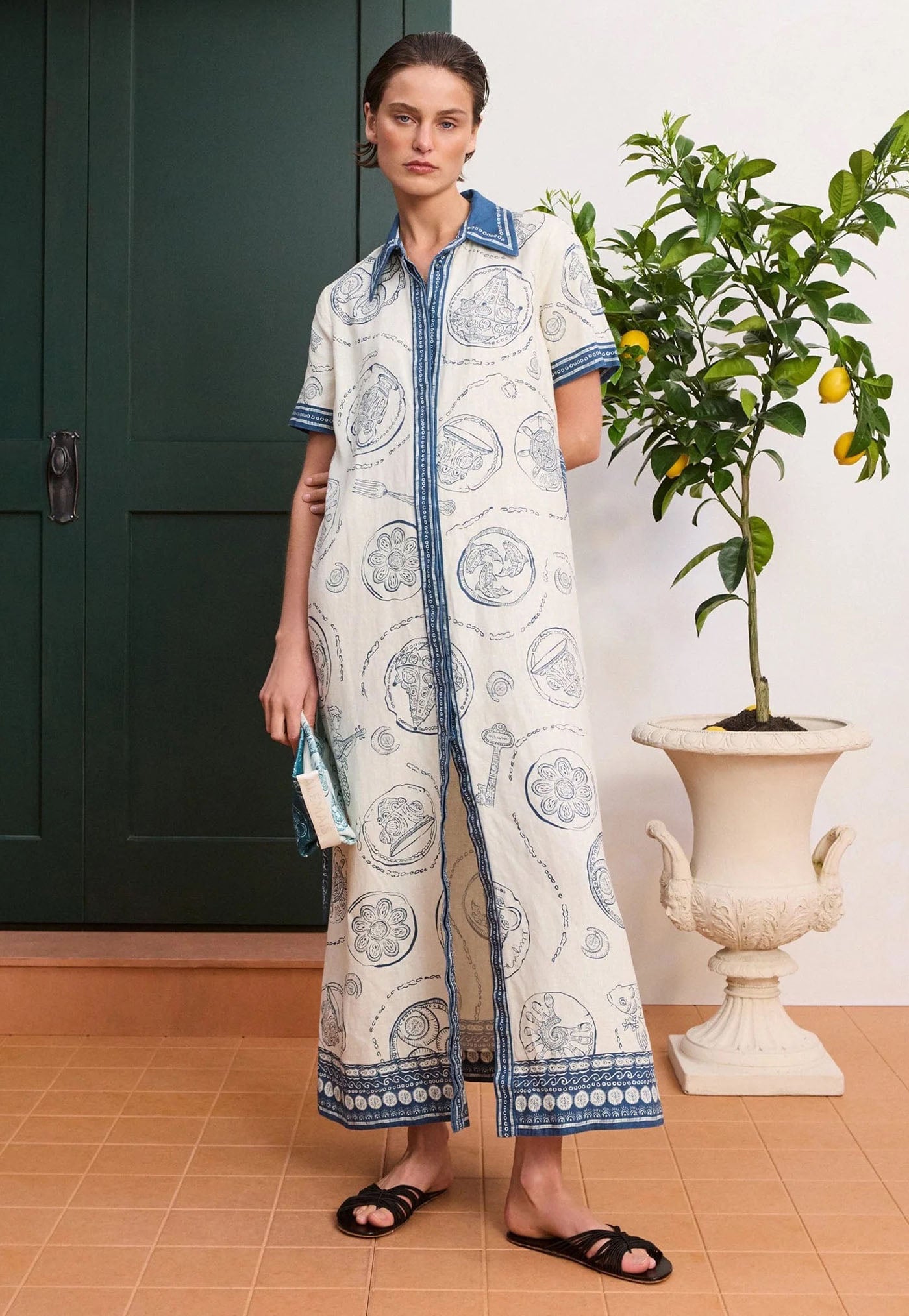 Lucky Shirt Dress - Ivory