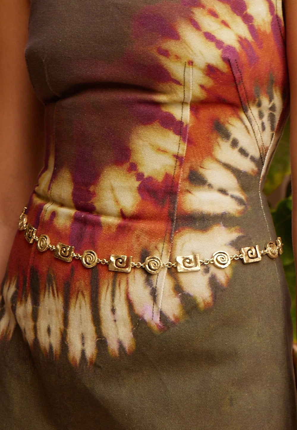 Marilyn Denim Mini Dress - Khaki