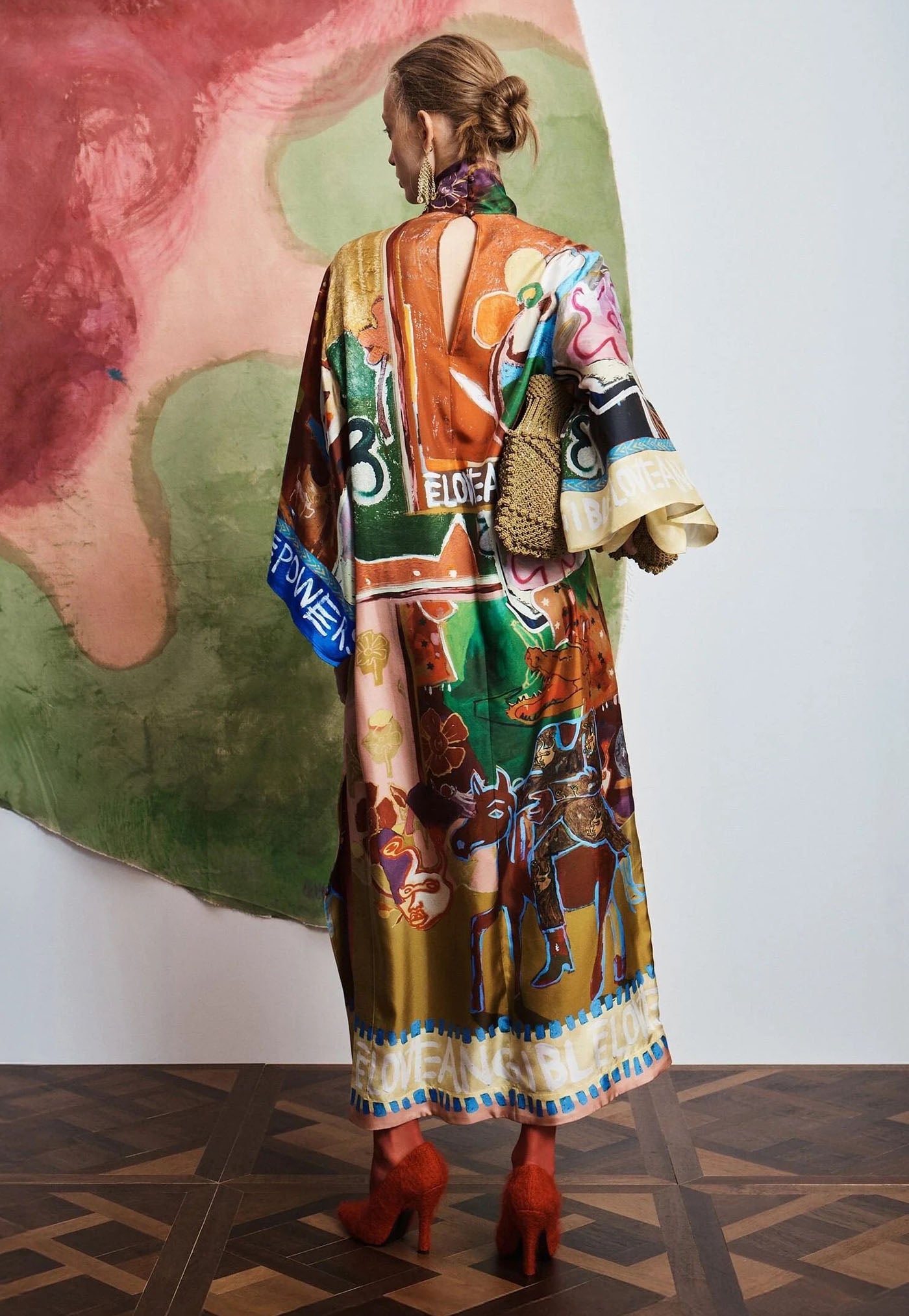 Mlak Silk Midi Dress