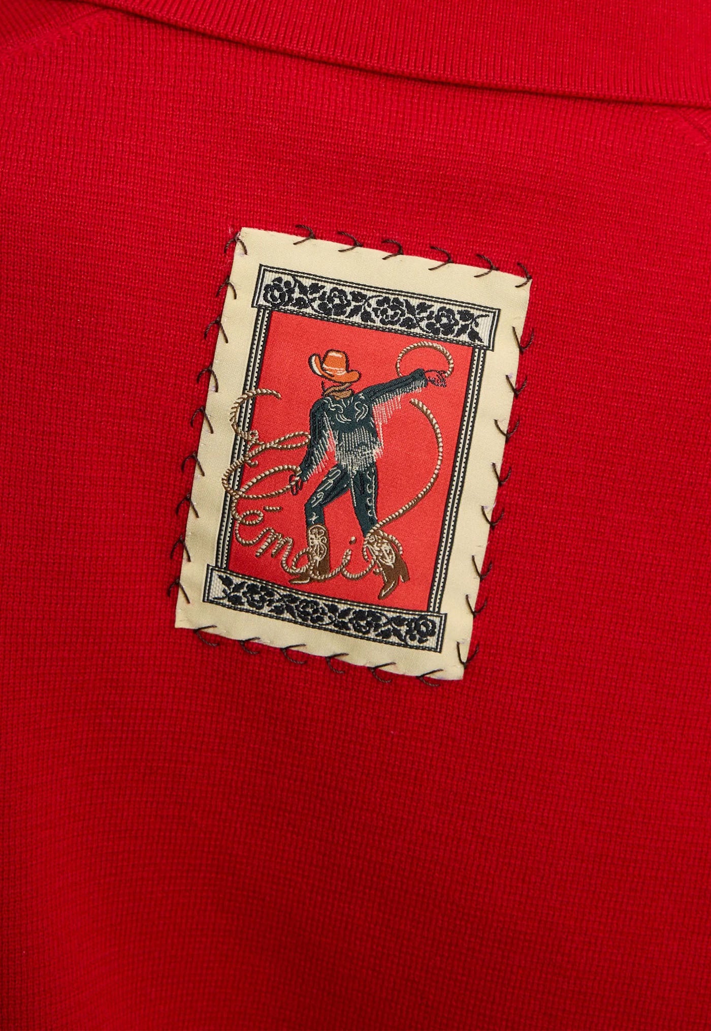 Rocky Knit Polo - Cherry