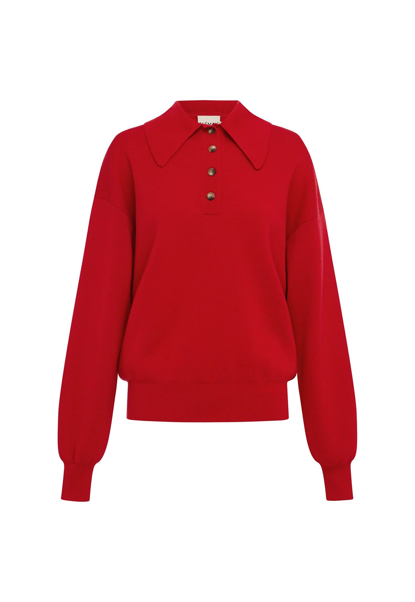 Rocky Knit Polo - Cherry