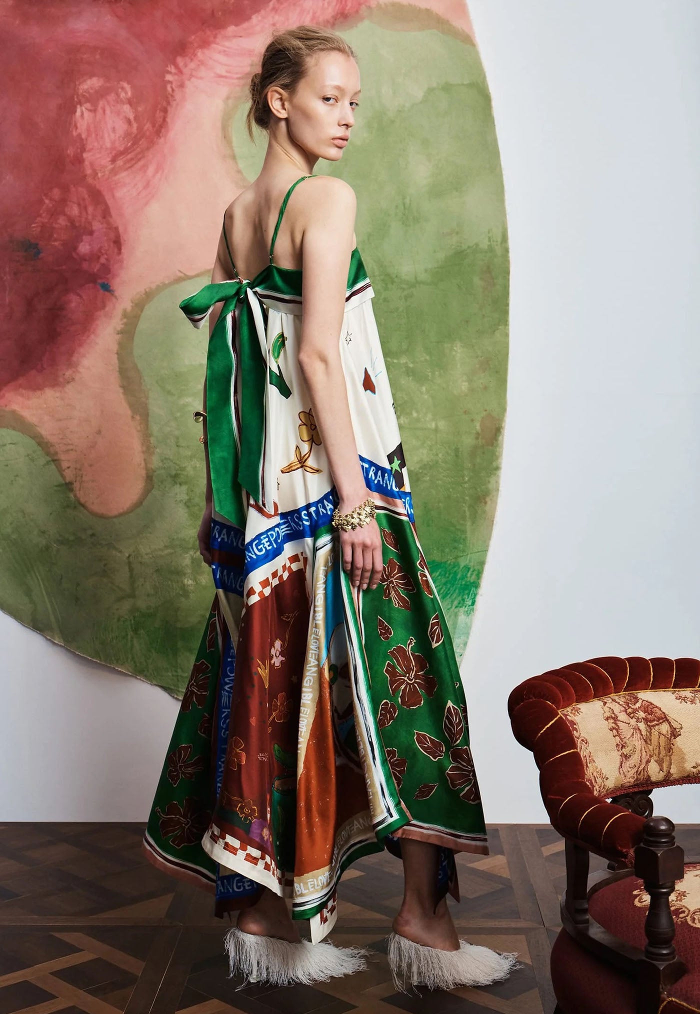 Tangible Love Silk Midi Dress