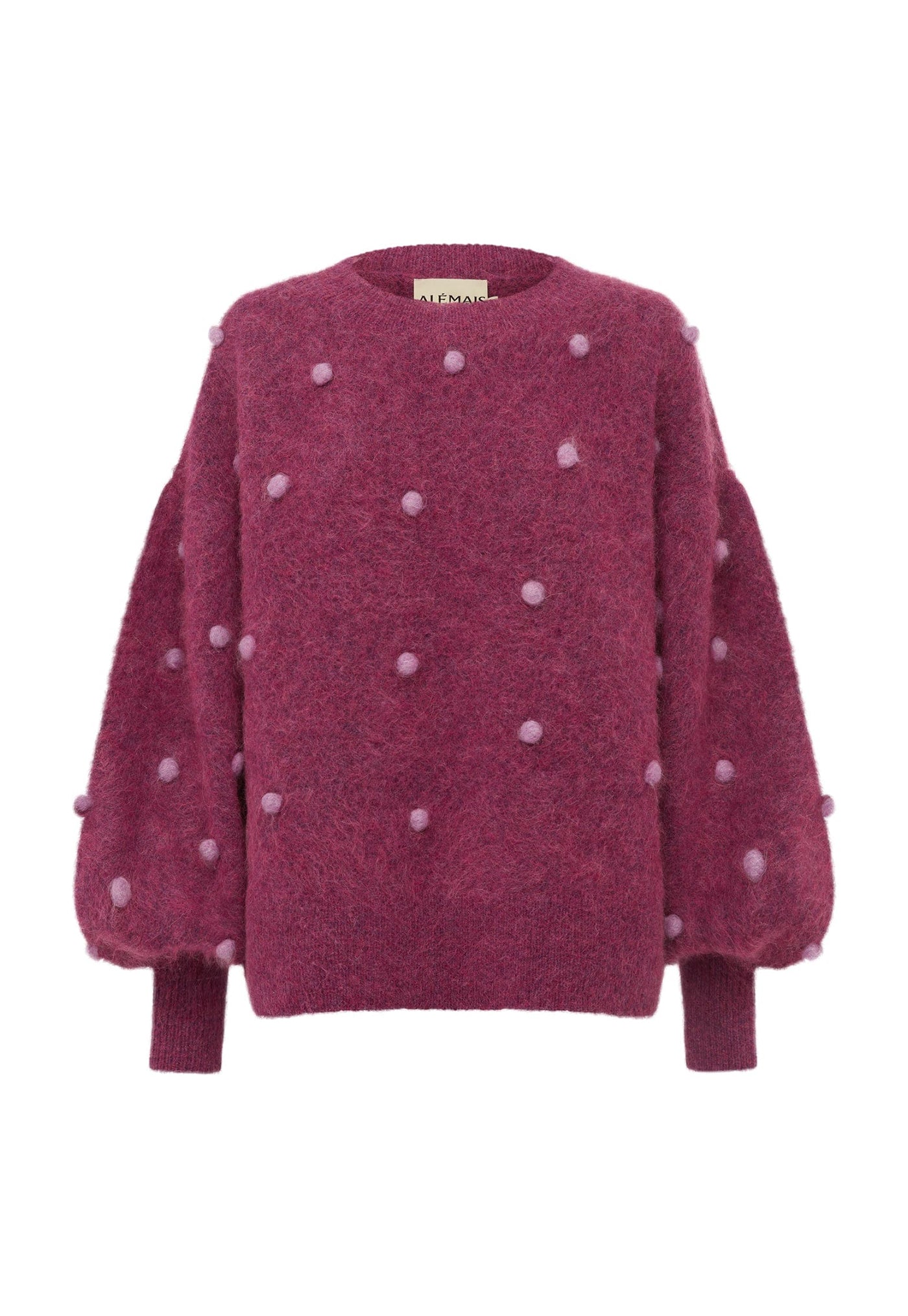 Elia Mulberry Balloon Sweater - Mulberry
