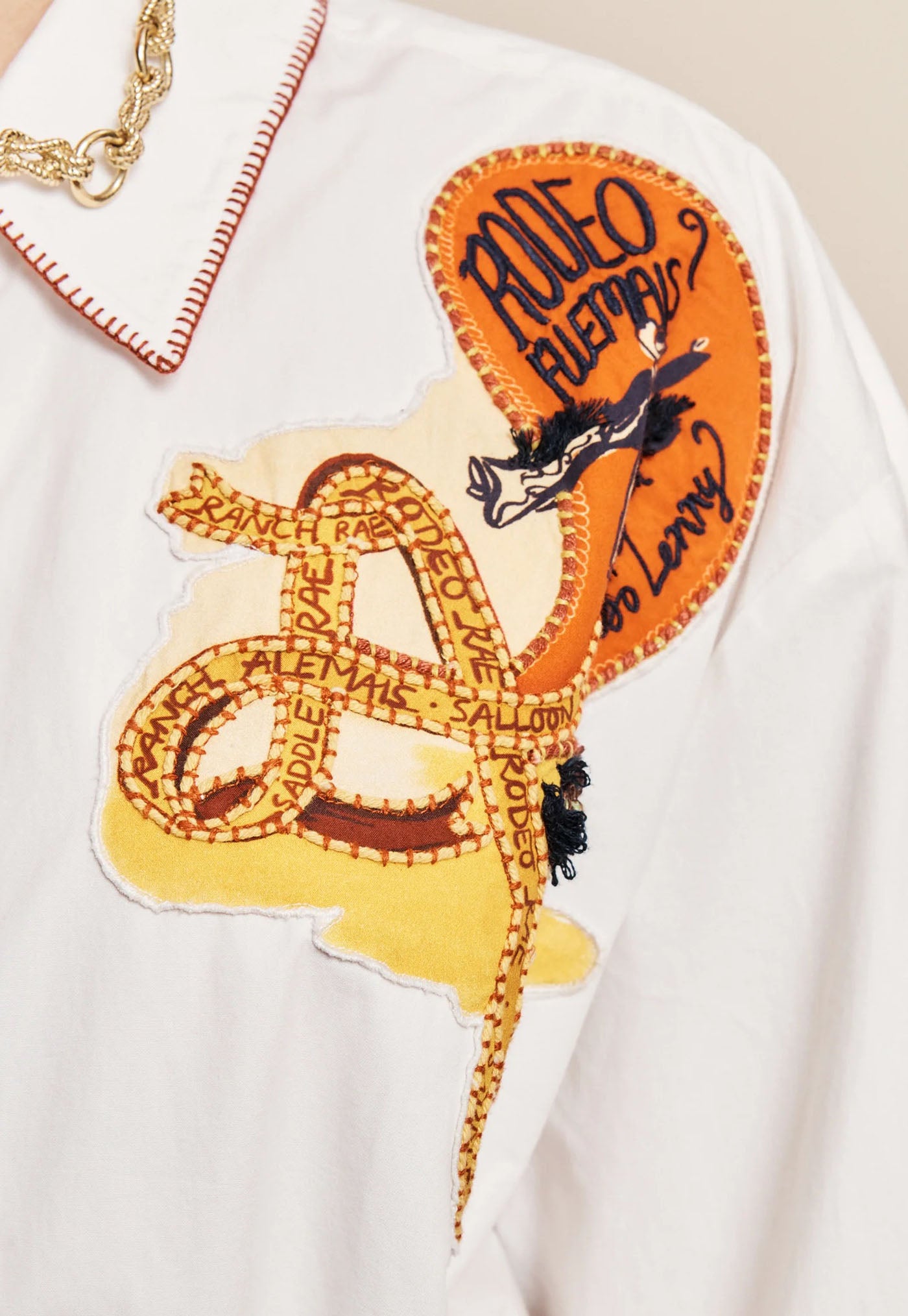 Westwood Embellished Shirt - Cream