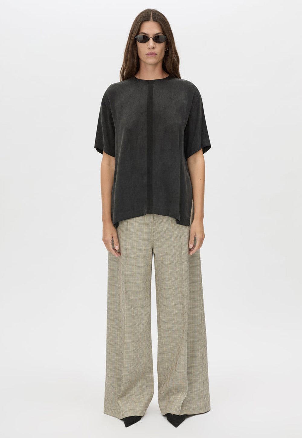 Allegro Satin Tee - Washed Black