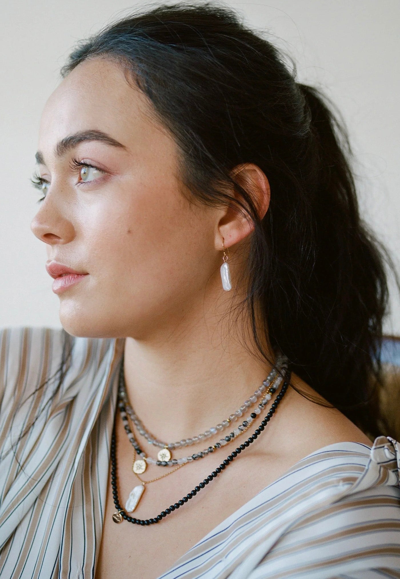 Margarita Caribe Earriings - Pearl sold by Angel Divine
