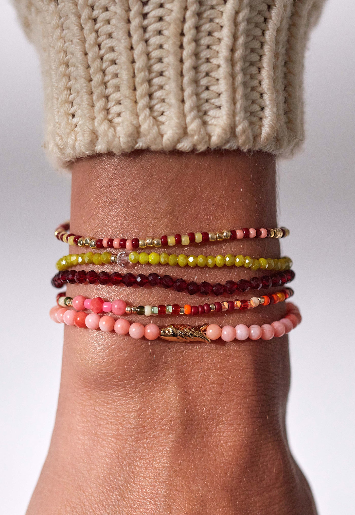 Tan Line Bracelet - Deep Burgundy