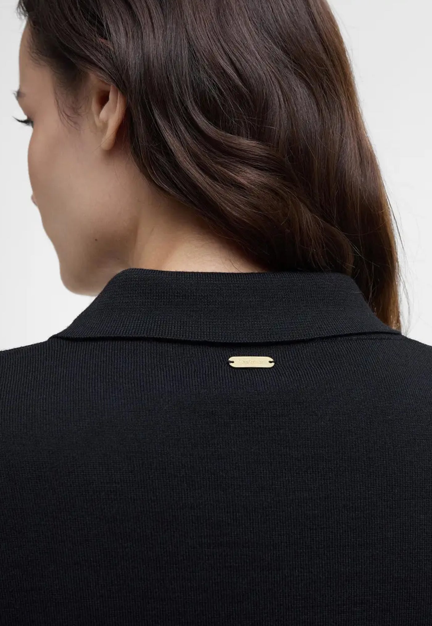 Alma Knitted Zip Through Cardigan - Black/Sand