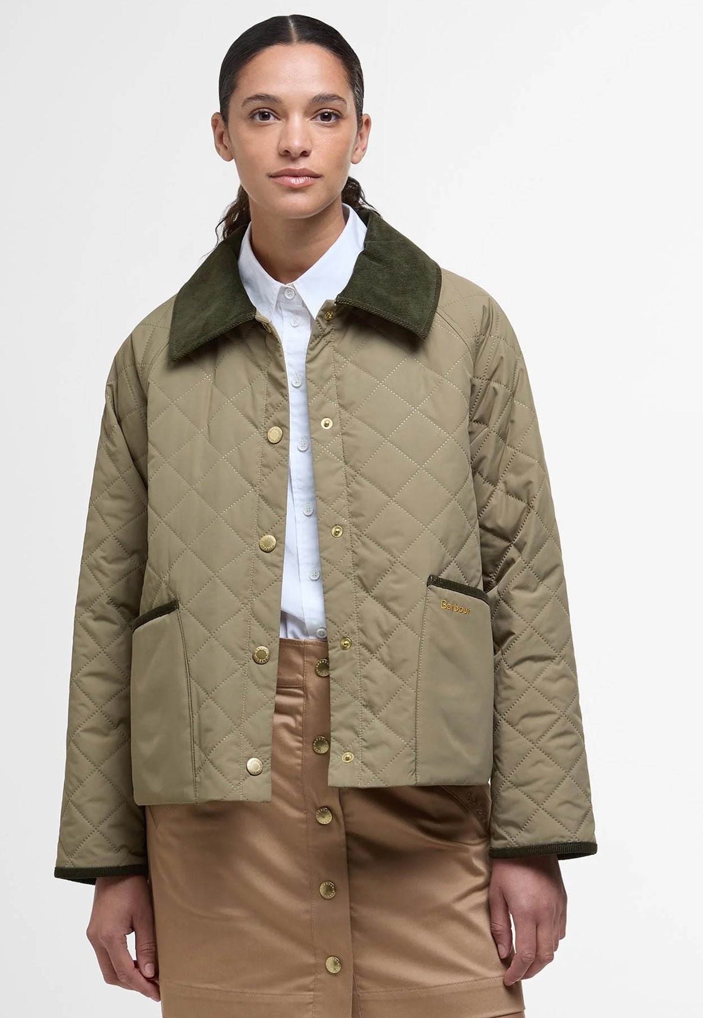Anise Quilted Jacket - Dusky Green/Ancient