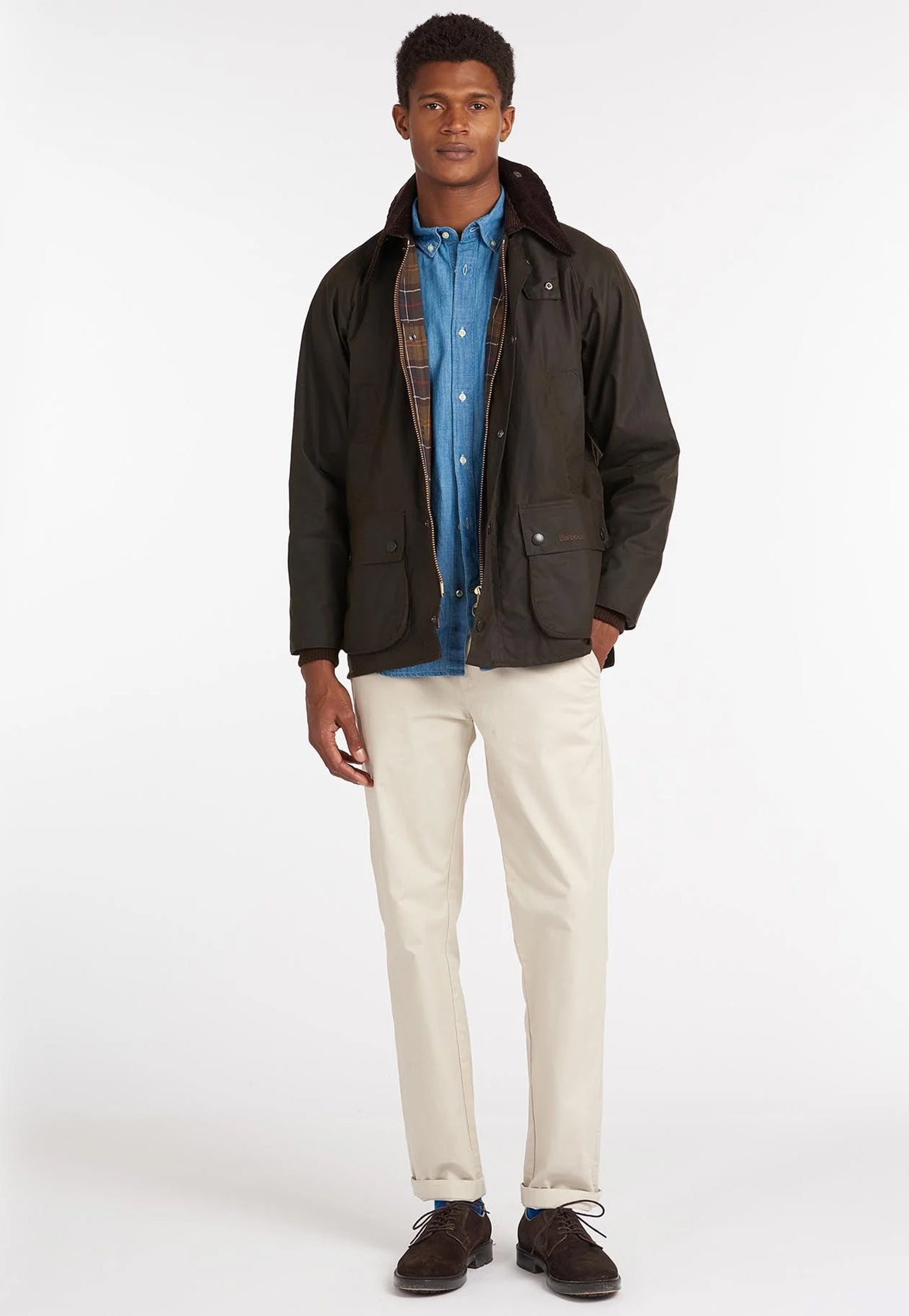 Men's Classic Bedale Wax Jacket - Olive