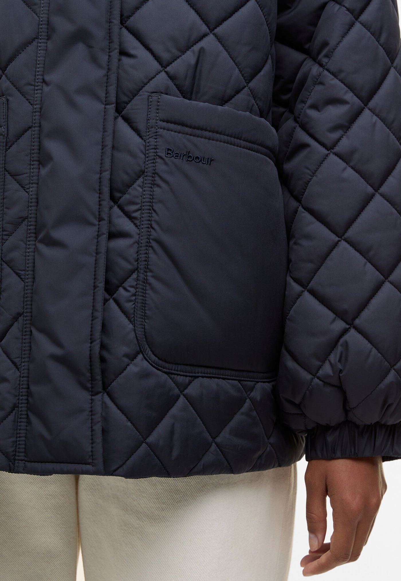 Laoise Quilted Jacket - Dark Navy/Ancient Poplar