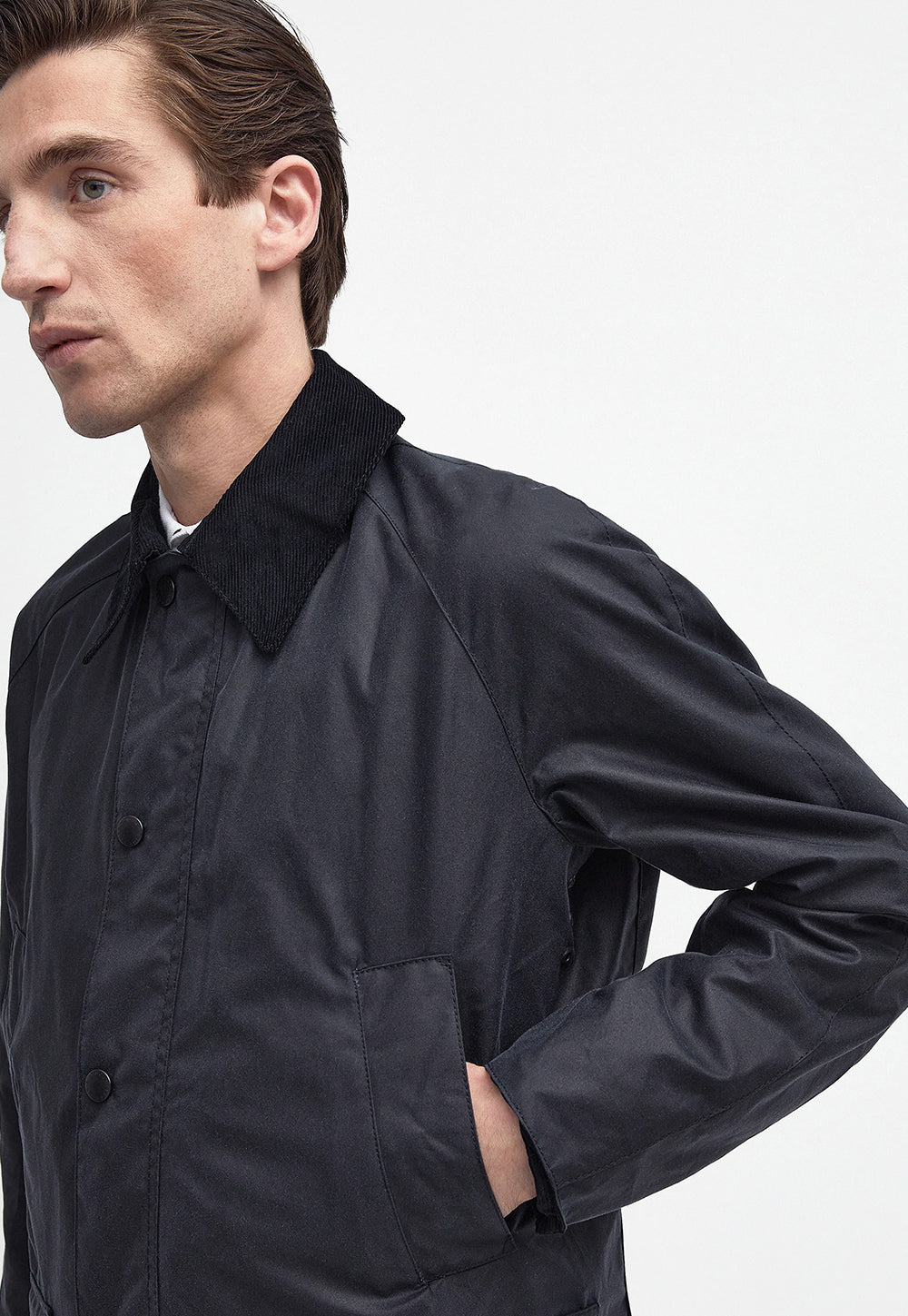 Ashby Wax Jacket - Navy