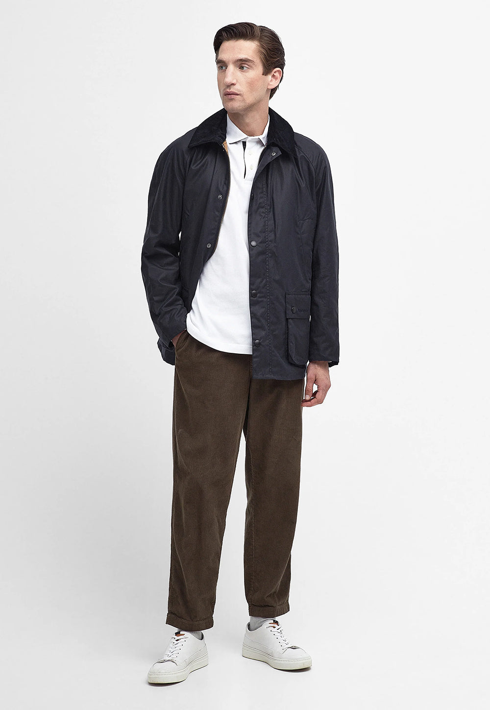 Ashby Wax Jacket - Navy