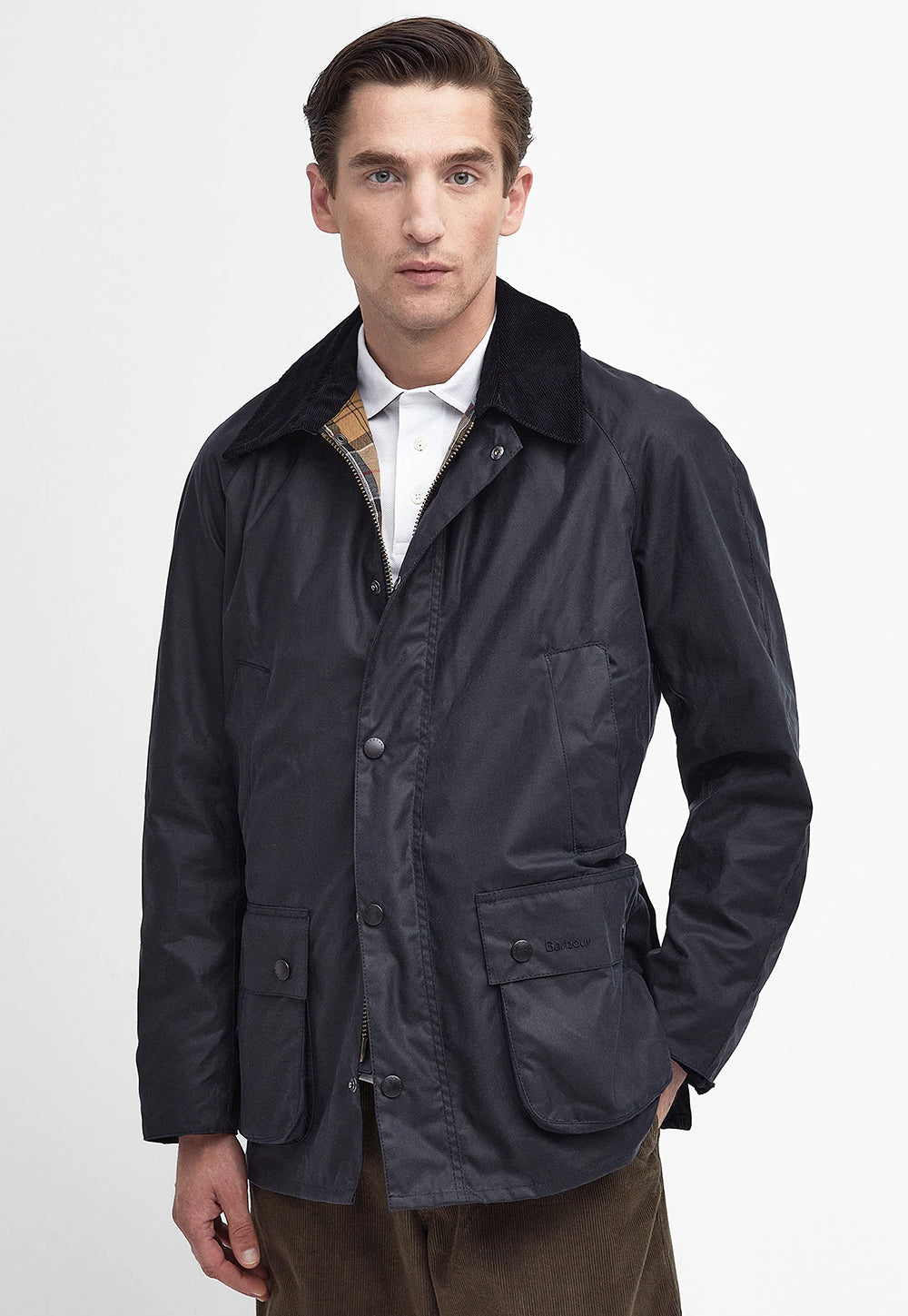 Ashby Wax Jacket - Navy