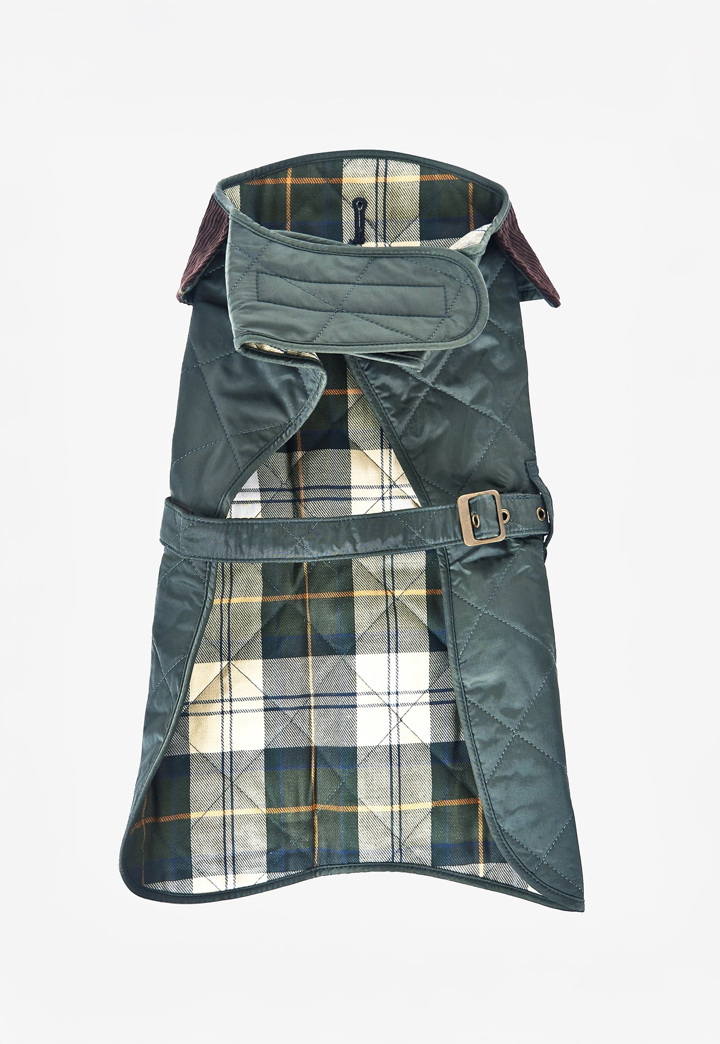 Quilted Dog Coat - Olive