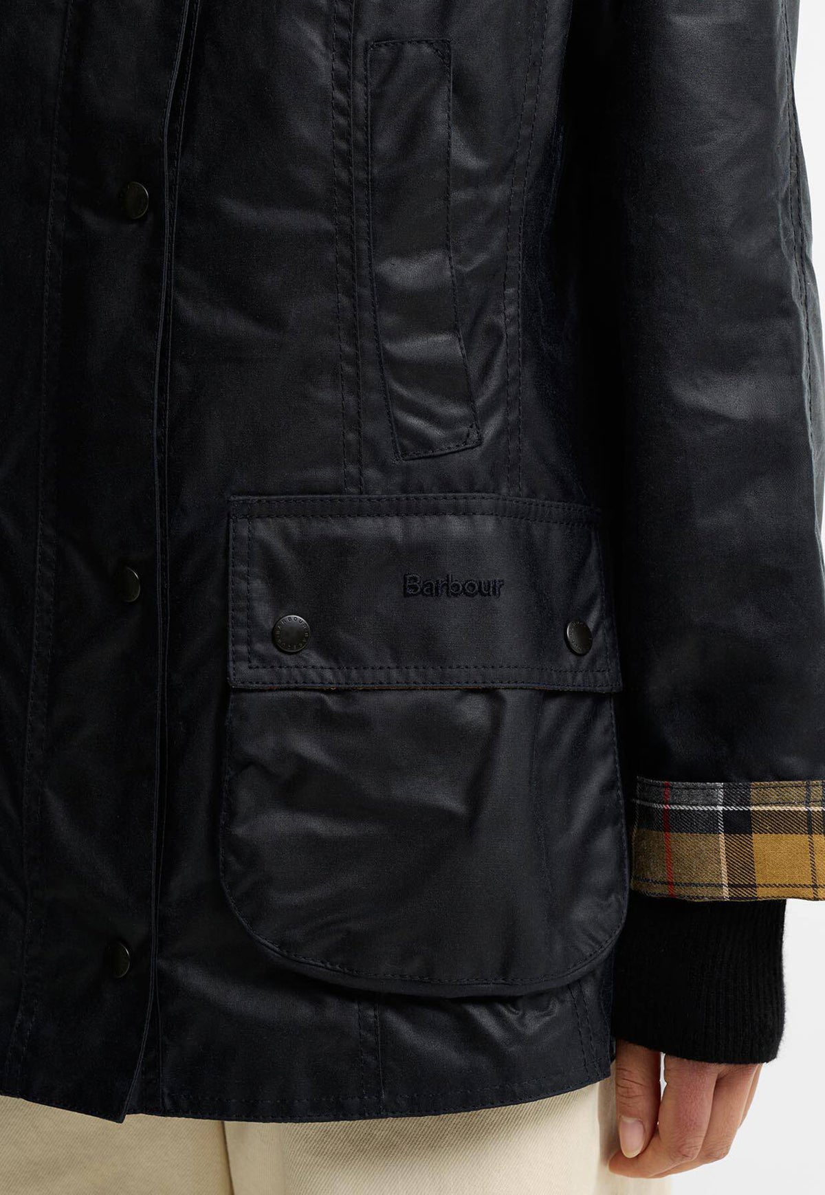 Beadnell Wax Jacket - Navy