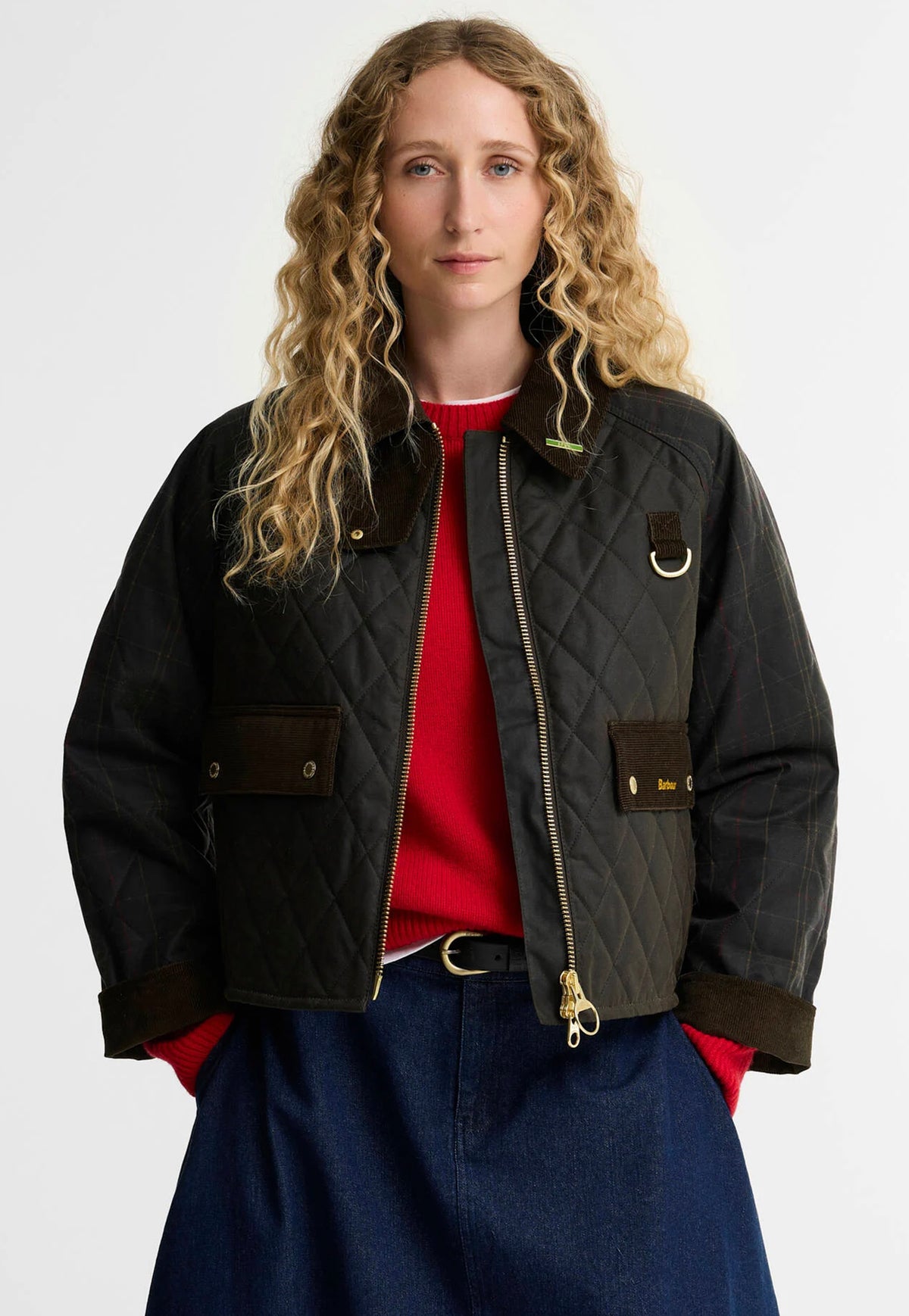 Tartan Reimagined Icons Tartan Quilted Spey Waxed Jacket - Olive/Classic