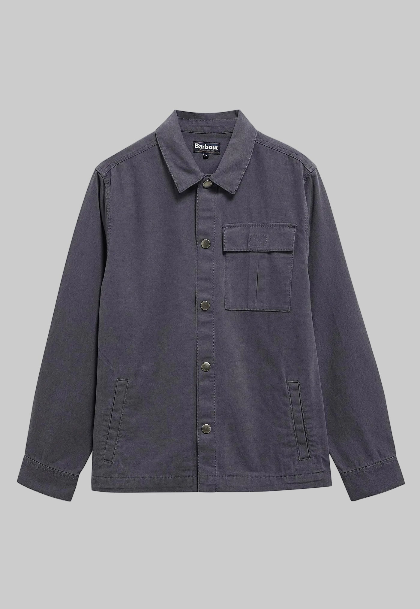 Men's Wetheral Twill Overshirt - Washed Navy