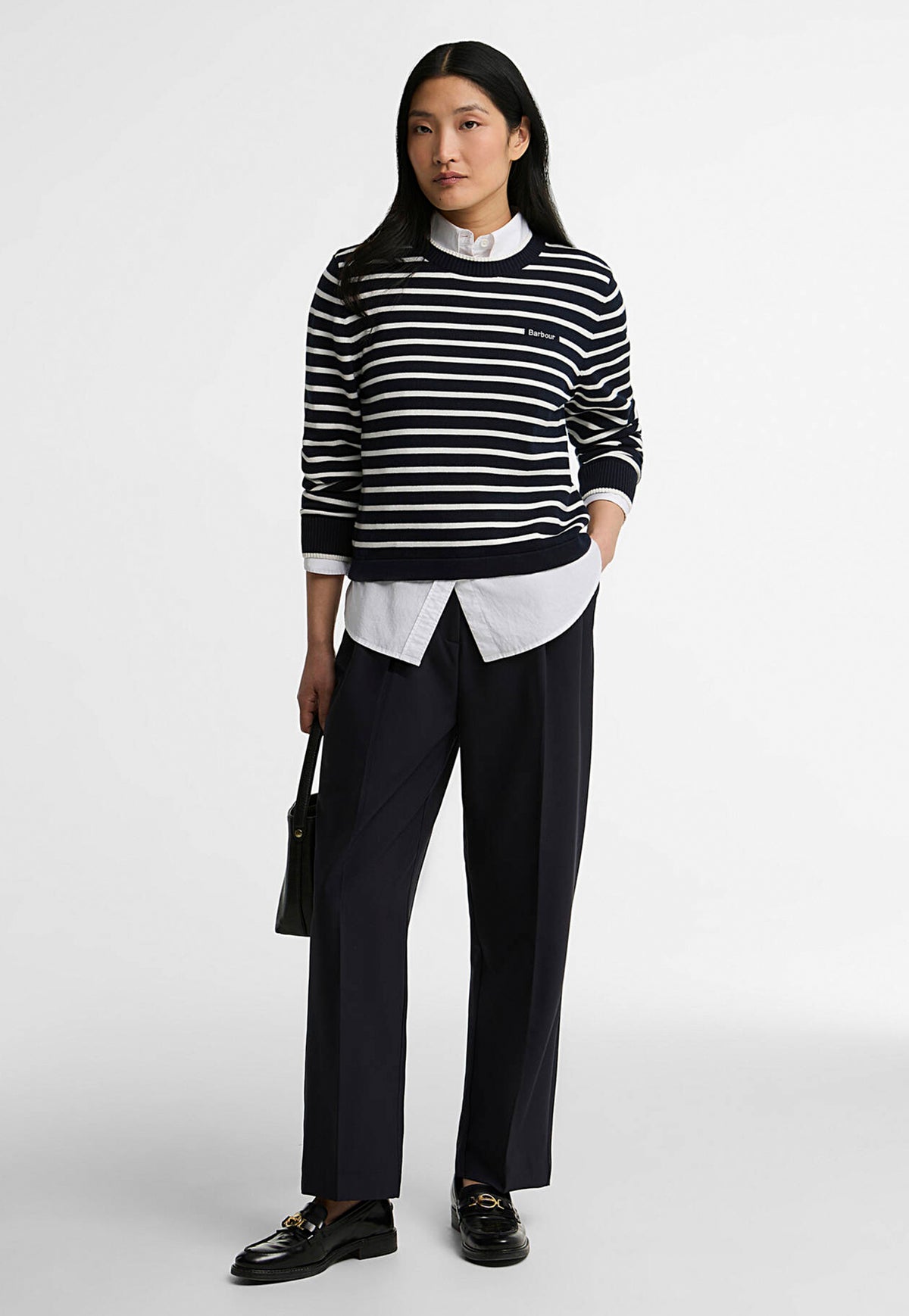 Emmy Knitted Jumper - Navy Stripe