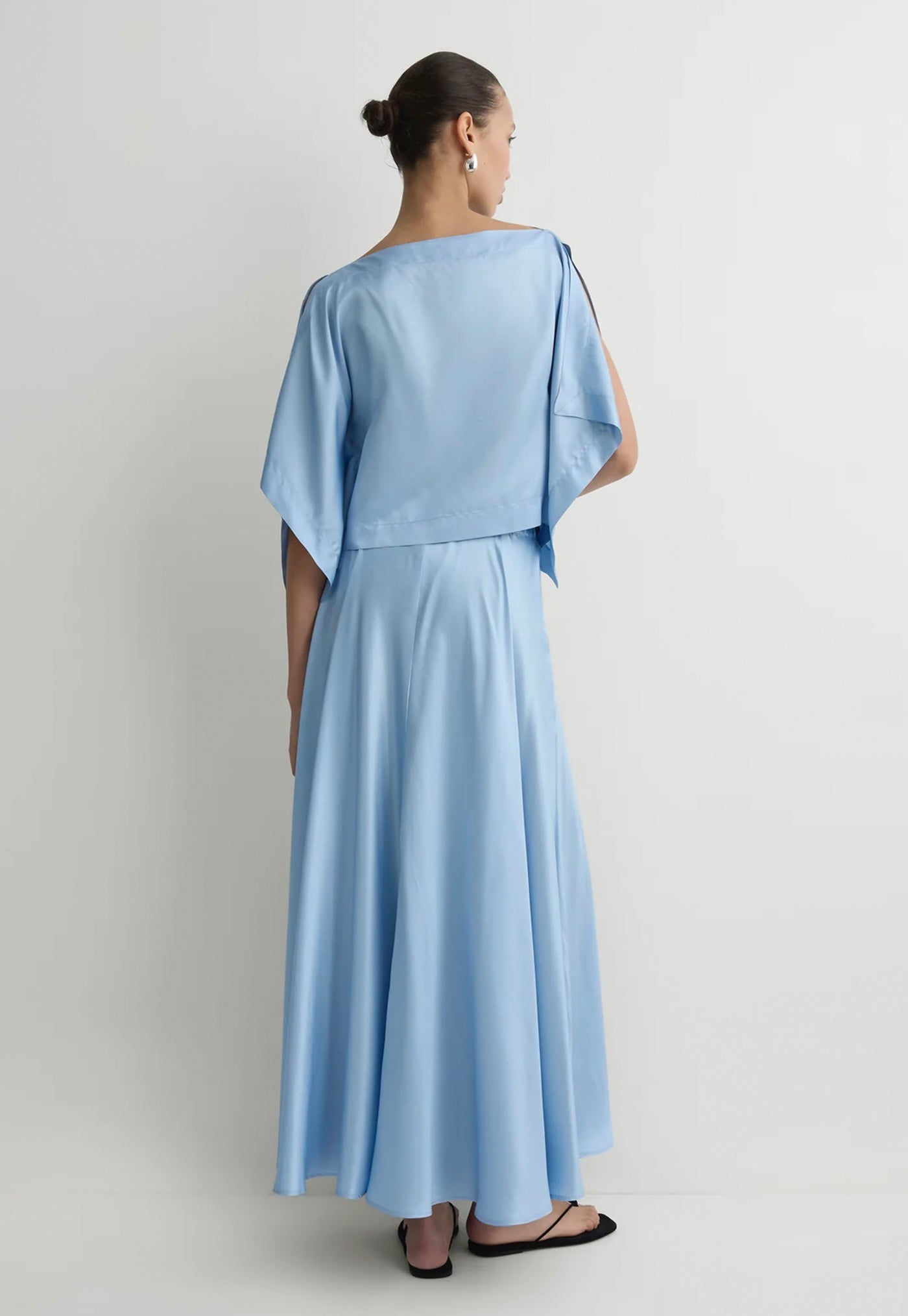 Como Maxi Skirt - Sky Blue